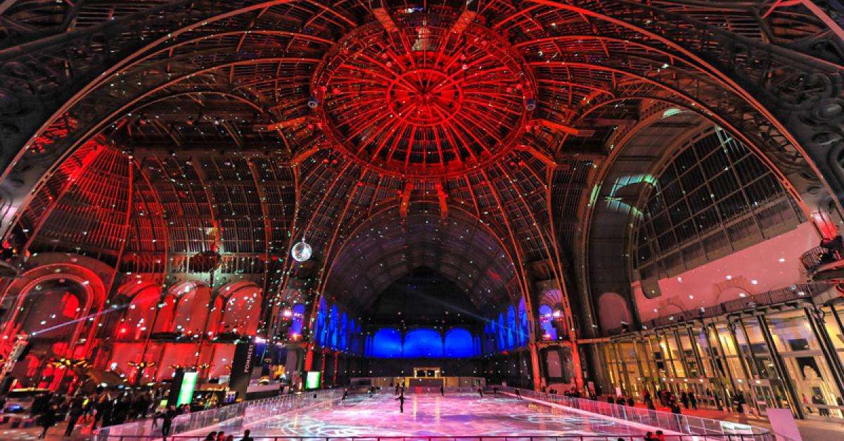 Ice skating in Paris